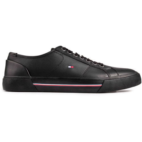 Tommy Hilfiger Core Corporate Leather Trainers - TMCRPLTB