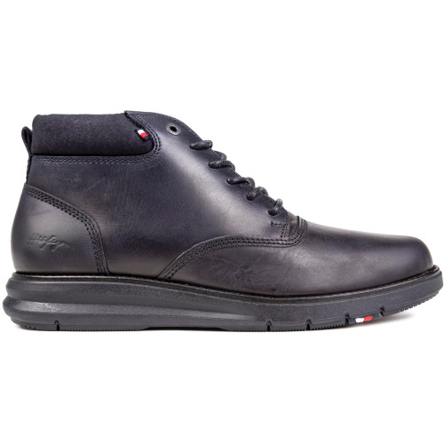 Tommy Hilfiger Premium Hybrid Leather Boots - THHYBBLK