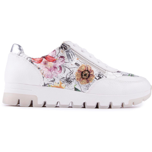 Jana Side Zip Flower Trainers - J23767WF