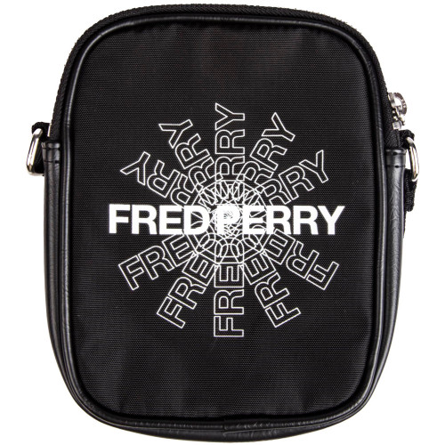 Fred Perry Graphic Print Cross Body Bag - L3255BLK
