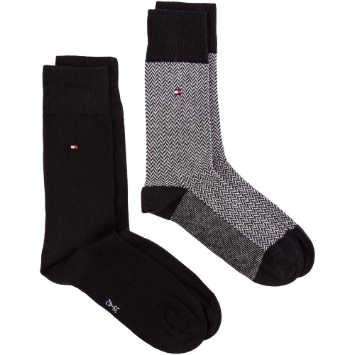Tommy Hilfiger 2 Pack Casual Socks - TH0237BK