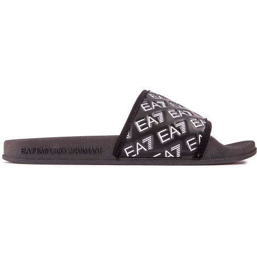 Ea7 Logo Wrap Sandals - EA7LGSLB