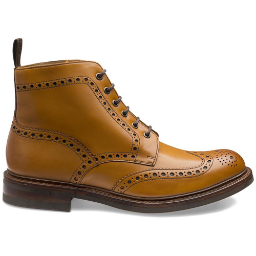 Loake Bedale Heavy Brogue Boots - M-BEDALETAN