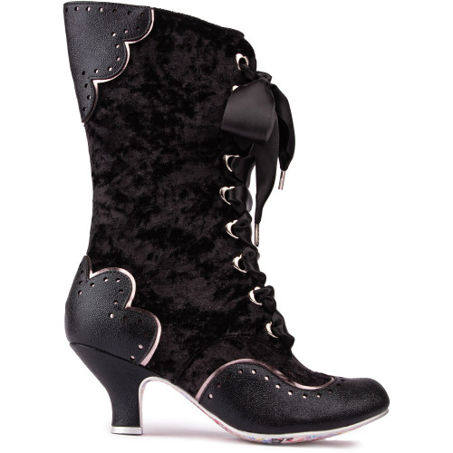 Irregular Choice Chimney Smoke Boots - CHMSMKBK