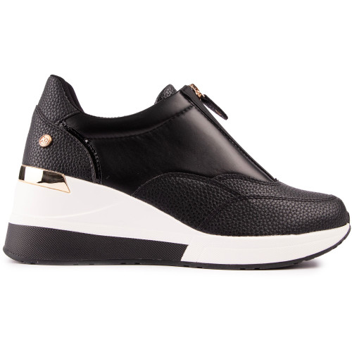 Xti Zip Wedge Trainers - X41874BK