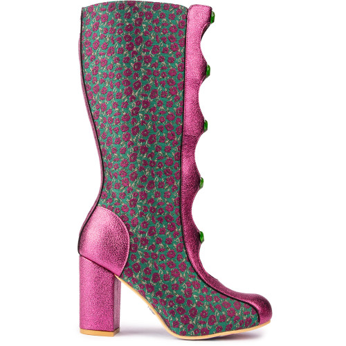 Irregular Choice Ditsy Darling Boots - DTSYDGPK