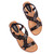 Solesister April Flat Sandals - APRILBLK