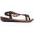 Solesister April Flat Sandals - APRILBLK