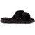Truffle Poppy Fluffy Slide Slippers - POPPYBK