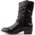 Marco Tozzi Ruched Western Boots - M25316BK