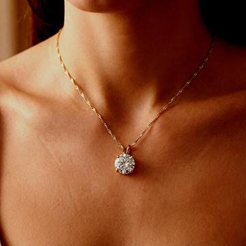 6.0ct  VS1/E Diamond Pendant