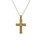 Faith Cross PURE .925/18K w/1.5ct Certified Diamond