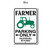 Farmer Parking Only metal Sign, New Style | Blue Fox Gifts