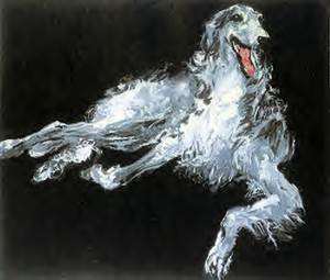 BORZOI BY LEROY NEIMAN