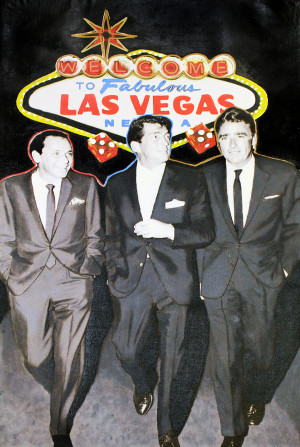 THE RAT PACK WALK LAS VEGAS BY STEVE KAUFMAN