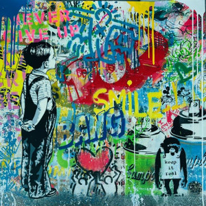 WITH ALL MY LOVE ! SMILE (ORIGINAL) BY MR. BRAINWASH
