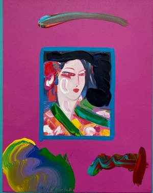ASIA (MIXED MEDIA) BY PETER MAX