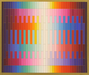 MAGIC RAINBOW II (ON GOLD) BY YAACOV AGAM