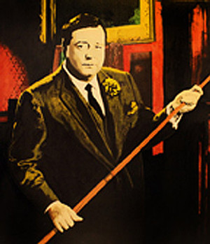 JACKIE GLEASON - MINNESOTA FATS - THE HUSTLER BY STEVE KAUFMAN