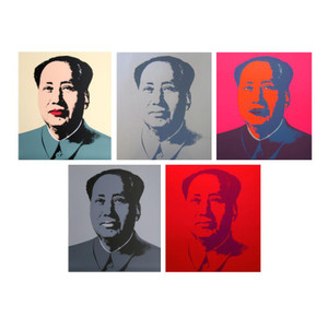 MAO (SUITE OF 5) BY ANDY WARHOL FOR SUNDAY B. MORNING