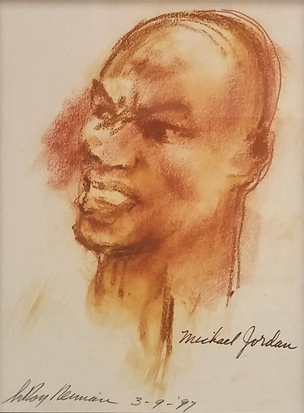 MICHAEL JORDAN BY LEROY NEIMAN