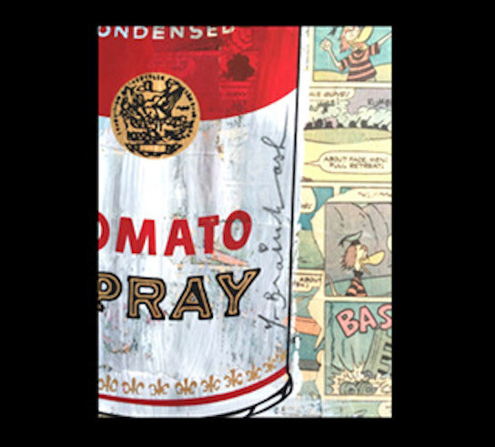 CAMPBELL'S TOMATO SPRAY COLLAGE (1/1) BY MR. BRAINWASH