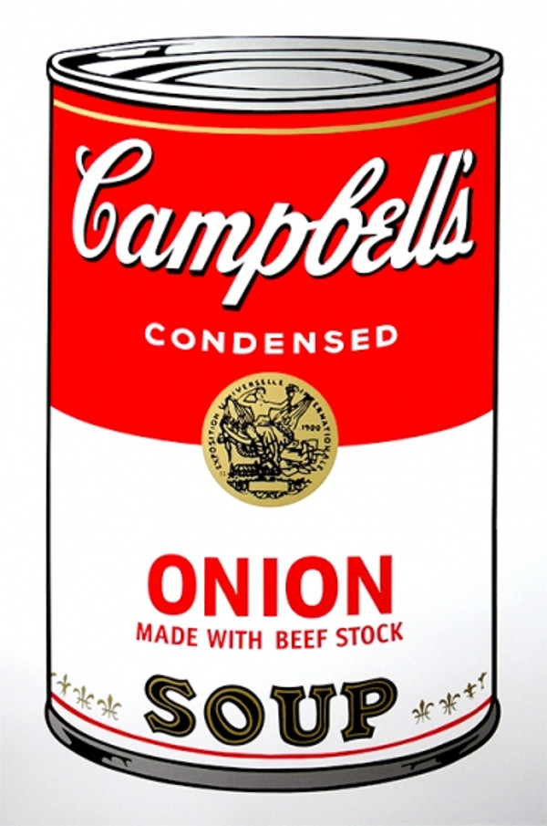 ONION - CAMPBELL SOUP CAN BY ANDY WARHOL FOR SUNDAY B. MORNING