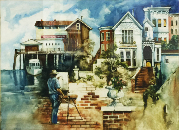 FISHERMANS WARF BY GUSTAVE WANDER