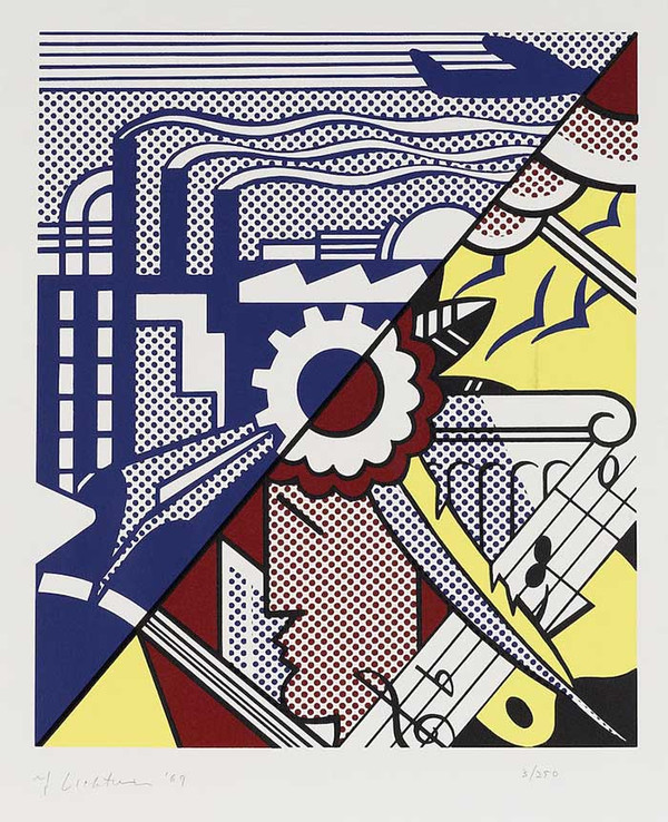 INDUSTRY AND THE ARTS II BY ROY LICHTENSTEIN