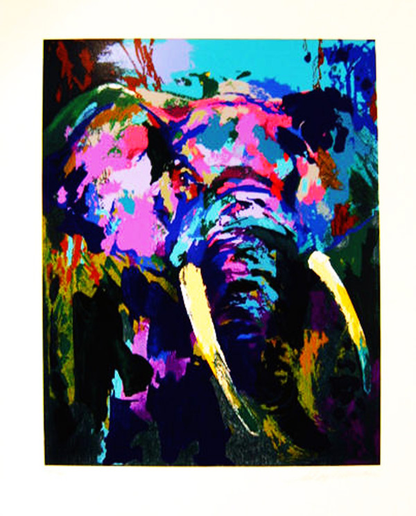 PORTRAIT OF AN ELEPHANT BY LEROY NEIMAN