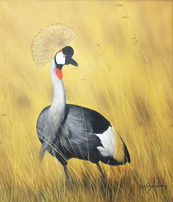 AFRICAN CROWNED CRANE BY RON BALABAN