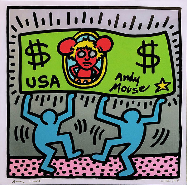 ANDY MOUSE III BY KEITH HARING - GRUN ART