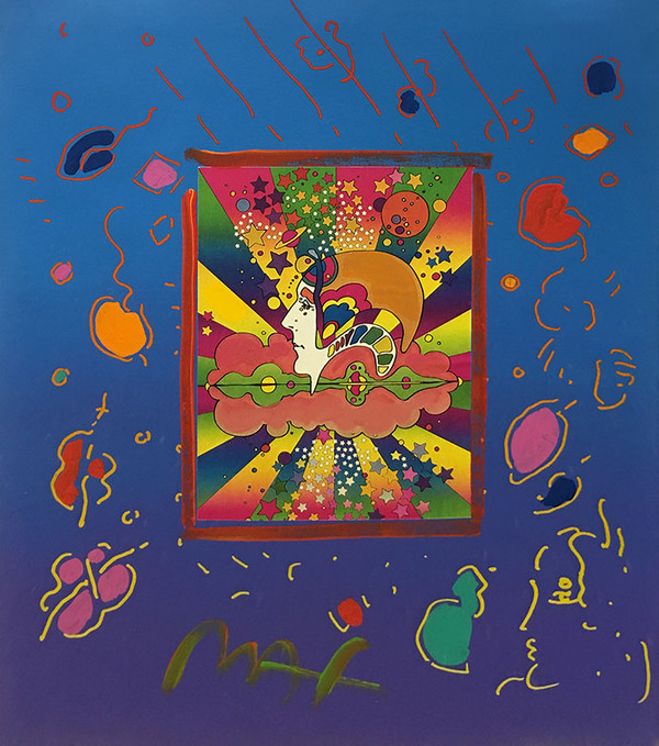 DIFFERENT DRUMMERS (OVERPAINT) BY PETER MAX