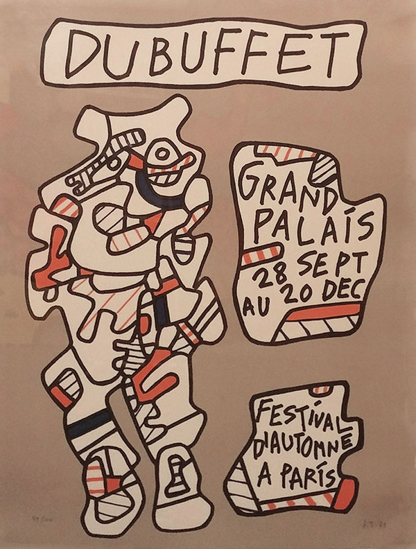 AFFICHE (GRANDE PALAIS FESTIVAL D' AUTOMNE A PARIS) BY JEAN DUBUFFET