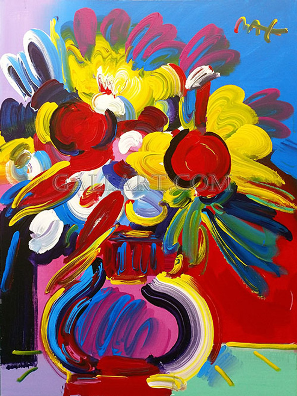 Flower Vase Today By Peter Max Grun Art