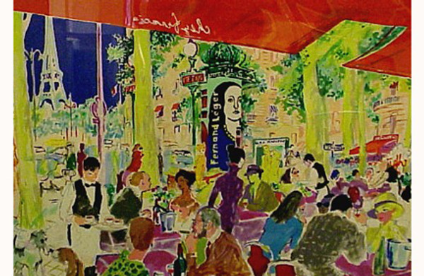 CHEZ FRANCIS BY LEROY NEIMAN