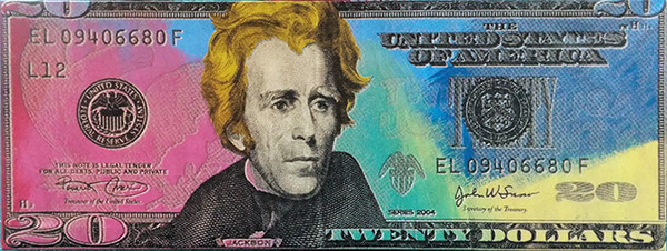 ANDREW JACKSON ON $20 BILL BY STEVE KAUFMAN