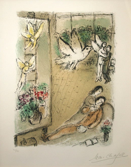 L'OISEAU DANS L'ATELIER BY MARC CHAGALL