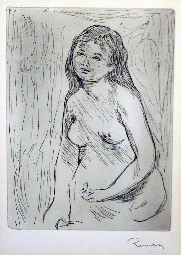 BAIGNEUSE ASSISE (DELTEIL; STELLA 11) BY PIERRE-AUGUSTE RENOIR