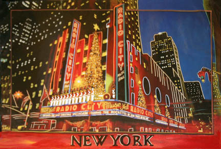 RADIO CITY MUSIC HALL BY STEVE KAUFMAN