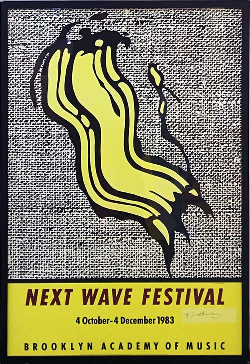 NEXT WAVE FESTIVAL POSTER (SIGNED) BY ROY LICHTENSTEIN