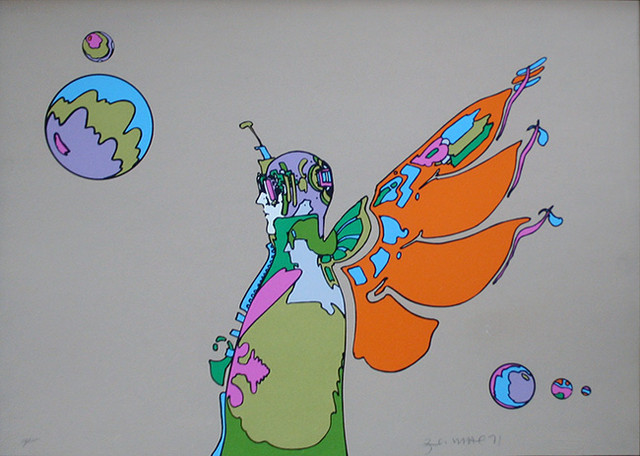 CRAB NEBULAR MAN (1970'S) BY PETER MAX