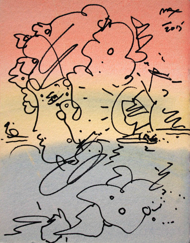 YELLOW PROFILE BY PETER MAX