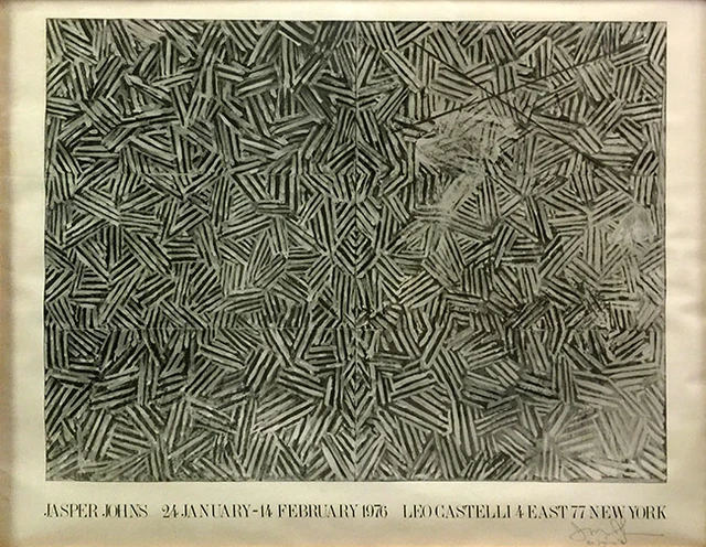LEO CASTELLI GALLERY POSTER BY JASPER JOHNS