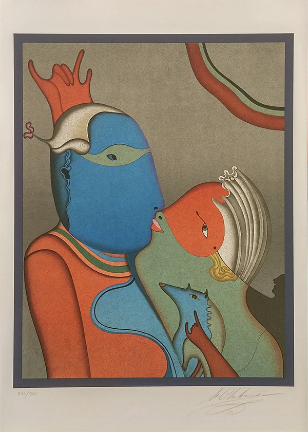 ANONYMOUS KISS BY MIHAIL CHEMIAKIN