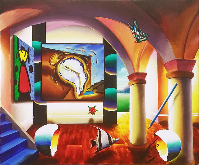 HOMAGE TO DALI (ORIGINAL) BY FERJO