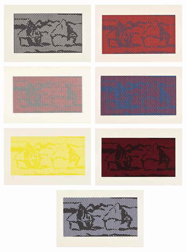 HAYSTACK # 1 TO 7 BY ROY LICHTENSTEIN