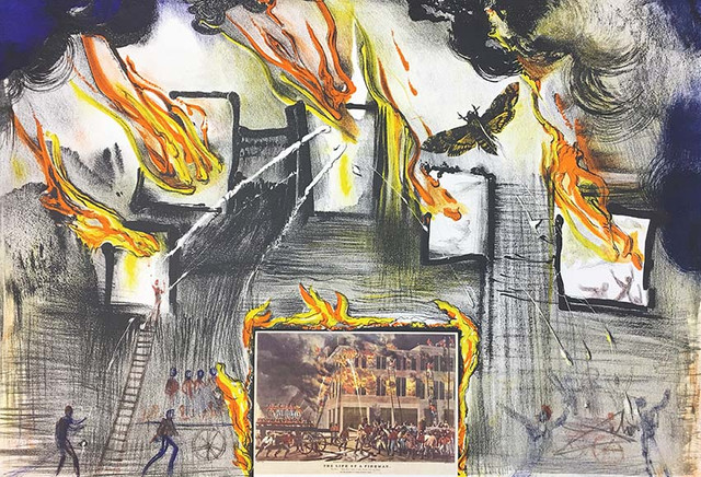 FIRE! FIRE! FIRE! BY SALVADOR DALI