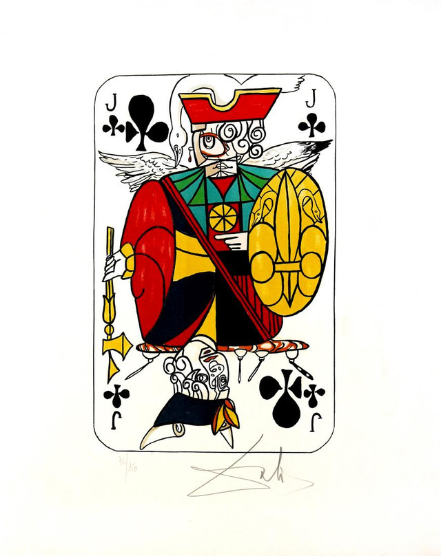 JACK OF CLUBS BY SALVADOR DALI
