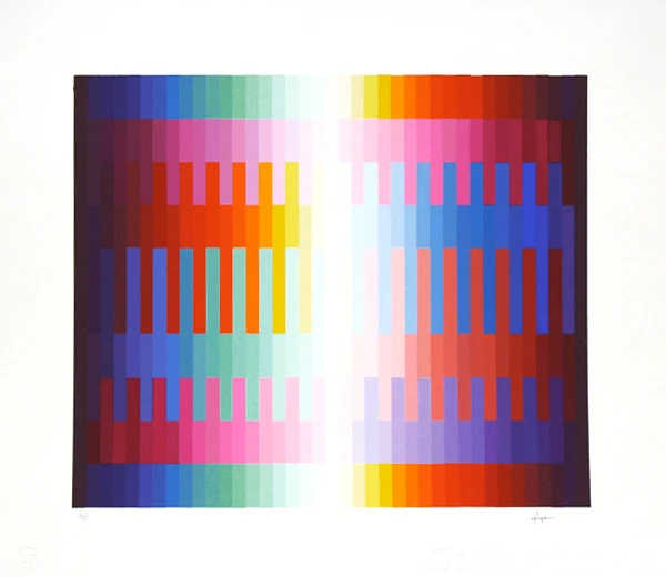 MAGIC RAINBOW I (WHITE) BY YAACOV AGAM